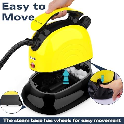 Image of Heavy Duty Steam Cleaner Base with Removable & Lockable Platform, Easy Assembly, Portable on Wheels, Floor Protection for Household & Commercial Steam Cleaners