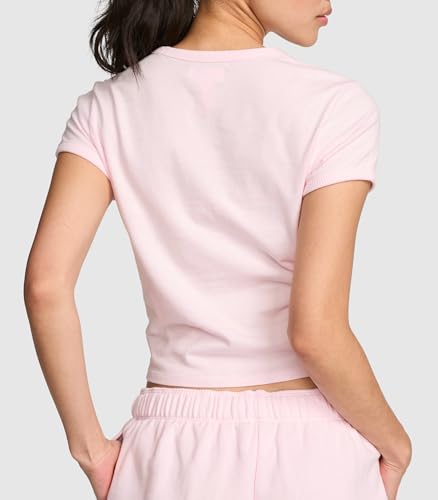 Victoria's Secret PINK | Elle Baby Tee, Pink Tulip, XL - image 2