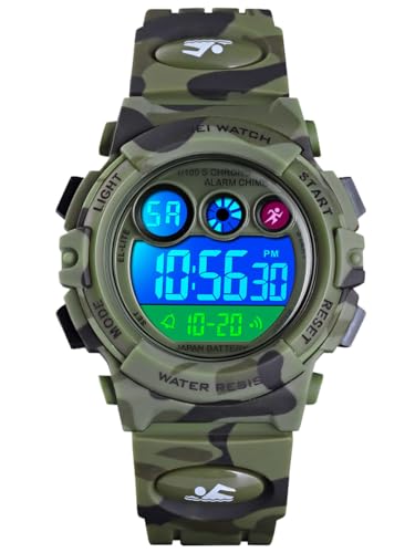 L’orologio per bambini viene azionato da un meccanismo digitale ad alta precisione. I bambini saranno entusiasti del look sportivo di questo orologio da polso.