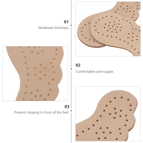 2 Pares de Almohadillas Antideslizantes para Tacones Beige miniatura 3