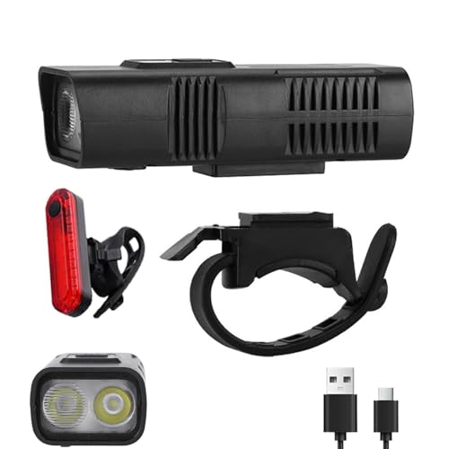 Rissunkv ���]�ԗp�w�b�h���C�g | 4�̃��[�h ���邢 1200mA �n���h���o�[���C�g | �h�� �T�C�N�����O ���S�����d�� Type-C�[�d ���]�ԃw�b�h���C�g ���[�h�}�E���e���p