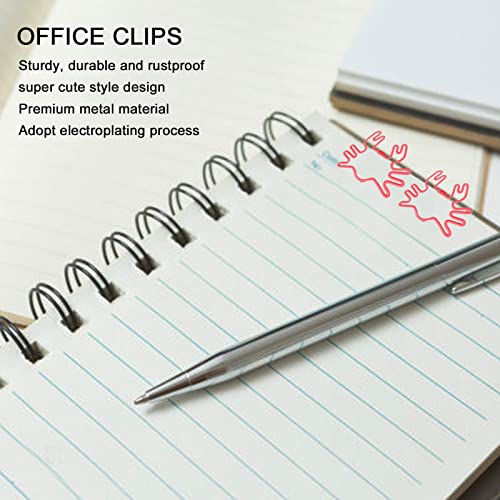 Clipes de Escritório, 100 Peças de Clipes de Papel Legal Galvanizados Multiuso para Escola