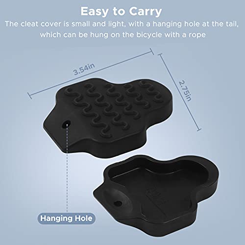 image for GAPVOS Cleat Covers, Portable Bike Shoe Cleat Covers Compatible with L