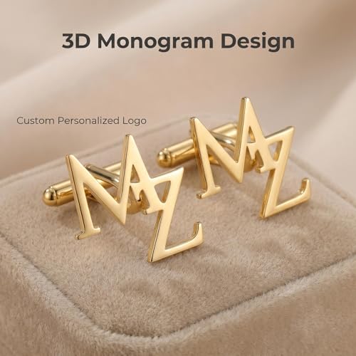 Mancuernillas personalizadas en acero inoxidable plateado miniatura 7