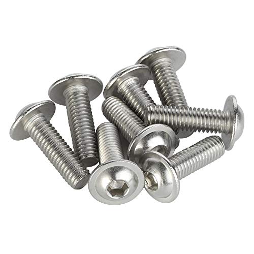 Mewudecor FBHSS.M8X18-25 M8-1.25 X 18Mm Flanged Button Head Socket Cap Screws, Stainless Steel 18-8 thumb #4