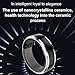 Smart Health Ring, Fitness Tracking Somatosensory Sports Games, 5ATM Waterproof, 3 Days Battery, with Sports Game Function, for Android and iOS Users (10#)
