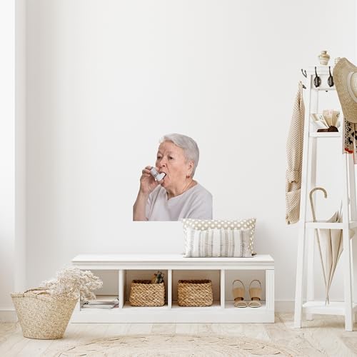Vinilo Decorativo Abuela con Inhalador 12x10 pulgadas miniatura 4