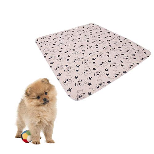 Pet Pee Pad Haustierunterlage, 3 Größen, Wiederverwendbar Trainingsunterlagen Hundematte Trainingsmatten Welpe Waschbare Welpenunterlage Saugfähig Puppy Trainings Pads für Hunde und Katzen,40x60cm Cover