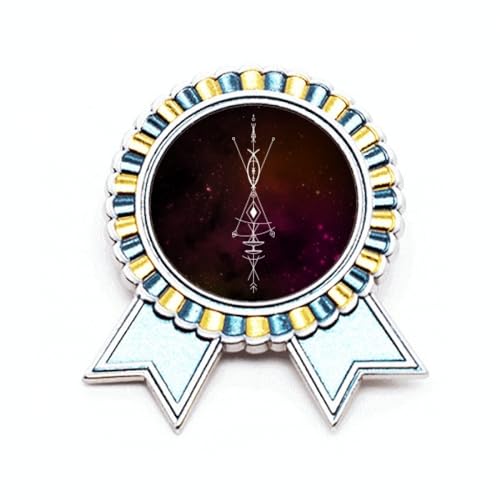Broche extraterrestre géométrique univers en métal M pour look fade