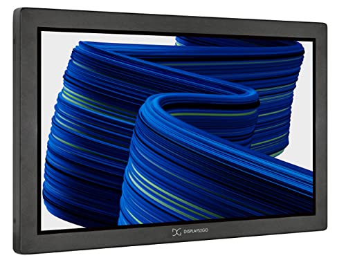 Image of Displays2go 21.5 inch inch LCD Touch Screen Display, Android 11 OS, 10pt IR Touch, Wall Mount - Black