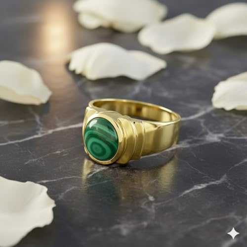 Image of 55Carat Choose Your Color Natural Birthstones 18 K Gold Plated Ring Bold Statement Jewellery Sizes 4-13