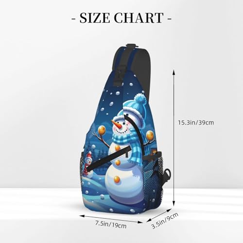 Bolso cruzado para hombre tipo mochila diagonal negro miniatura 3