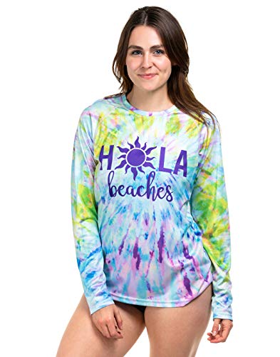HDE Womens Long Sleeve Rash Guard Sun Protection T-Shirt UPF 50 Beach Swim Shirt