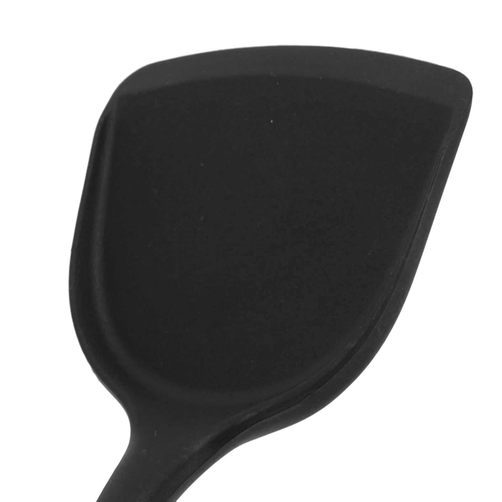 5 Pezzi spatola da Cucina in Silicone spatola da Cucina Utensili da Cucina con Foro per Appendere Le Uova frittata(Nero)