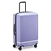 florence by mills Spin Me Away Hardside Expandable Luggage with Spinner Wheels, Lavender, Checked-Medium 24 Inch