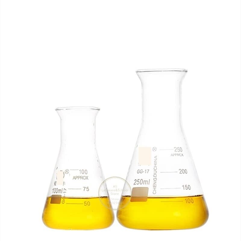 Szklana kolba do laboratorium, 1 szt. 50 ml 1000 w kształcie trąbki przezroczysta trójkątna szklana stożkowa(1000ml)