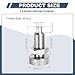 PATIKIL Spring Plunger with Knurled Handle, M16x2 Spring Return Knob Plunger 304 Stainless Steel Retractable Coarse Thread Index Plunger for Industrial Equipment