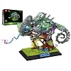 JMBricklayer Adult Building Sets Mechanical Chameleon 70124, Cool Rainforest Animals Collectible Display Model with Base, Creative Design Building Toys Gifts for Adults Men Boys Girls 14+