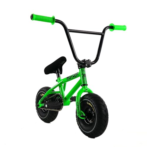 Fatboy Mini BMX in PRO Model with 3pc Crank or Assault Model with 1 pcs Crank - New to The Fatboy Line is The Riot Entry Level Mini BMX with 1-pc Crank. (Riot Toxic Green)