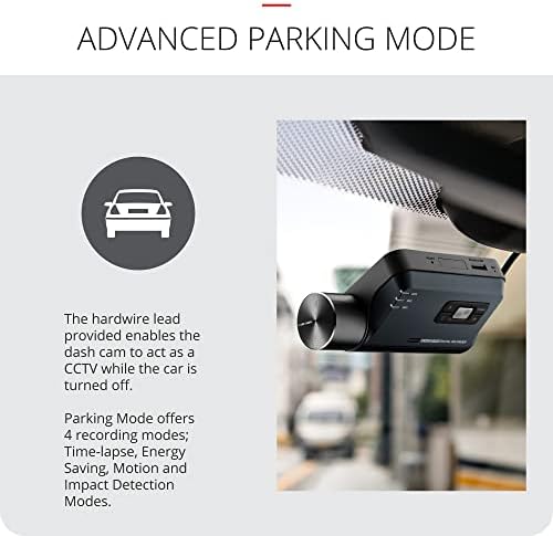 Thinkware Q800 Pro Dash Cam - 2K QHD 1440p Front & 1080p FHD Rear Dash Camera - Built-in Wi-Fi & GPS, Super Night Vision & Hardwire Lead For Battery Safe Parking Mode - 32GB SD Card - Android/iOS App