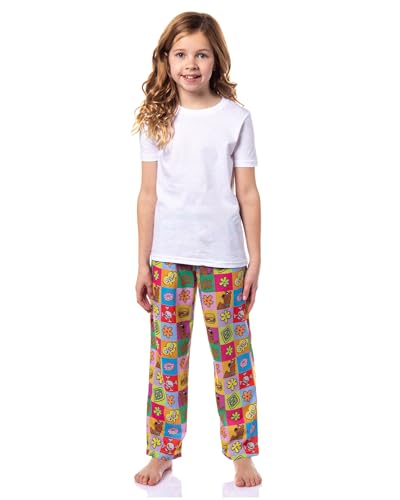 Scooby Doo Girls All Over Print Square Icons Lounge Sleepwear Pajama Pants2
