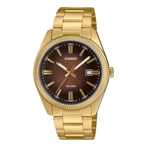 Image of Casio Enticer Men MTP-1302PGC-5AVEF Analog Brown Dial Men (A2375)