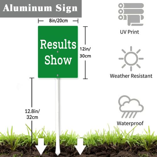 Geroclonup Schild 'Active Driveway 24 Hours Please Do Not Block' mit Metallpfahl, 20 x 30 cm, stabiles, rostfreies, lichtbeständiges Aluminium, Parkverbotsschild für Zuhause, Rasen, Außenbereich