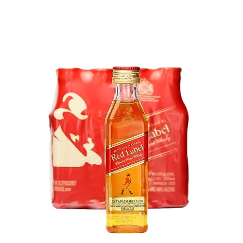 Miniatura Whisky Johnnie Walker Red Label 50ml 12 Unidades