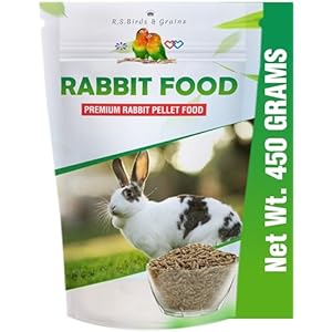 R.S. Birds & Grains | Premium Rabbit Food With Essential Nutrients & High Fibre For Small & Adult Bunny (450G), Stick