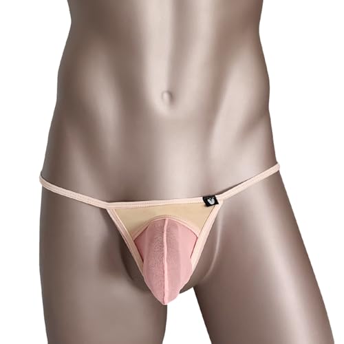 Gogobear Men's Ultra-thin Mesh Thong Sexy Low Waist High Stretch Underwear2