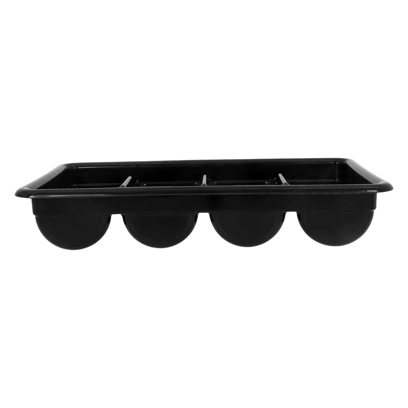 TOYANDONA Organisateur de Couverts 4 Compartiments en Plastique Noir