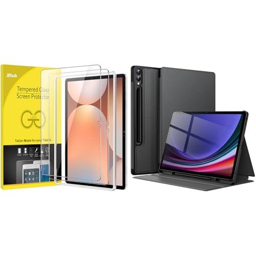 Carcasa fina Samsung Galaxy Tab S9 Plus y S10 Plus JETech de 12.4'' con cristal protector