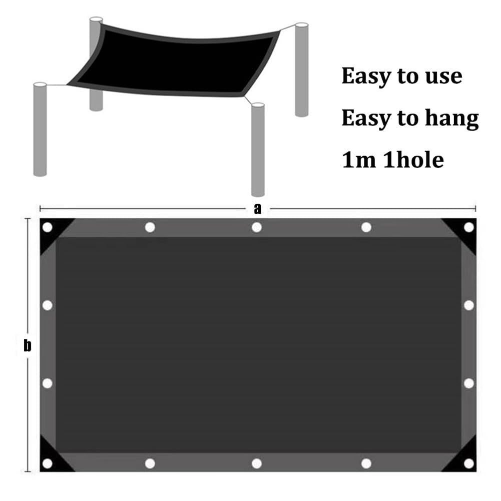 Tenda a vela per esterni, 85% tessuto ombreggiante, resistente telo in rete per patio, giardino e serra, disponibile in misure 2 x 4 m, 3 x 8 m, 4 x 6 m, 6 x 10 m, 8 x 8 m (3 m x 8 m)