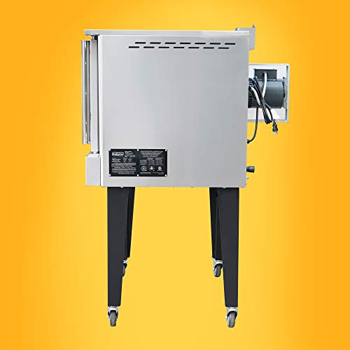 Backychu Full-size Commercial Restaurant Electric Convection Oven Single Deck with Legs, for Bakery, Pizza, Restaurant, Kitchen, Roasting, Drying, Backing, Cooking Applications, 208V,10KW, 3 Phase - Thumbnail 7