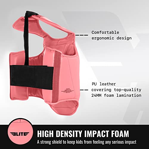 Tae Kwon Do Karate Martial Arts Chest Guard For Age 4 To 8 Years, Youth Kids Boxing, Kickboxing, Muay Thai And Krav Maga Sparring Strike Shield, Mma Boys And Girls Fight Protector Vest (Pink) #TOP1