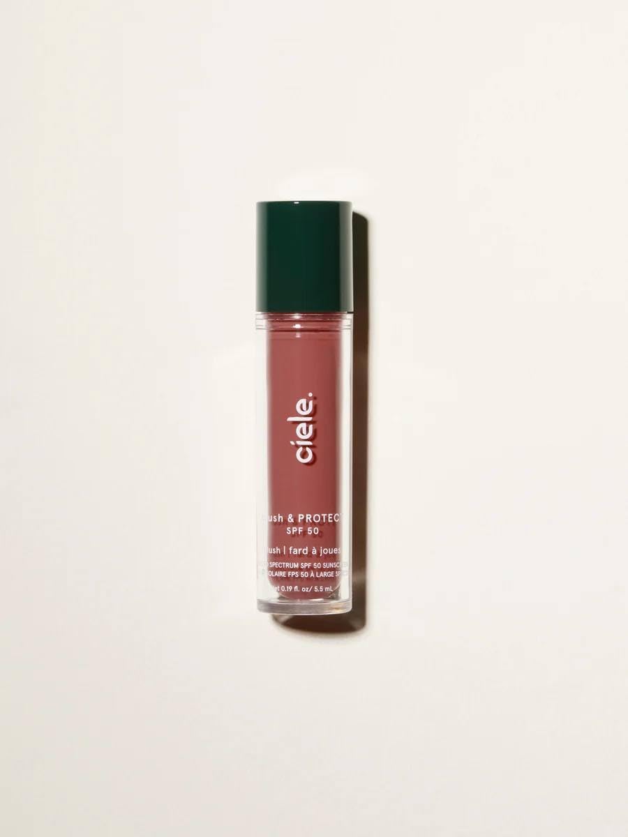 blush & PROTECT SPF 50+ hydrating liquid blush - June (warm burgundy)