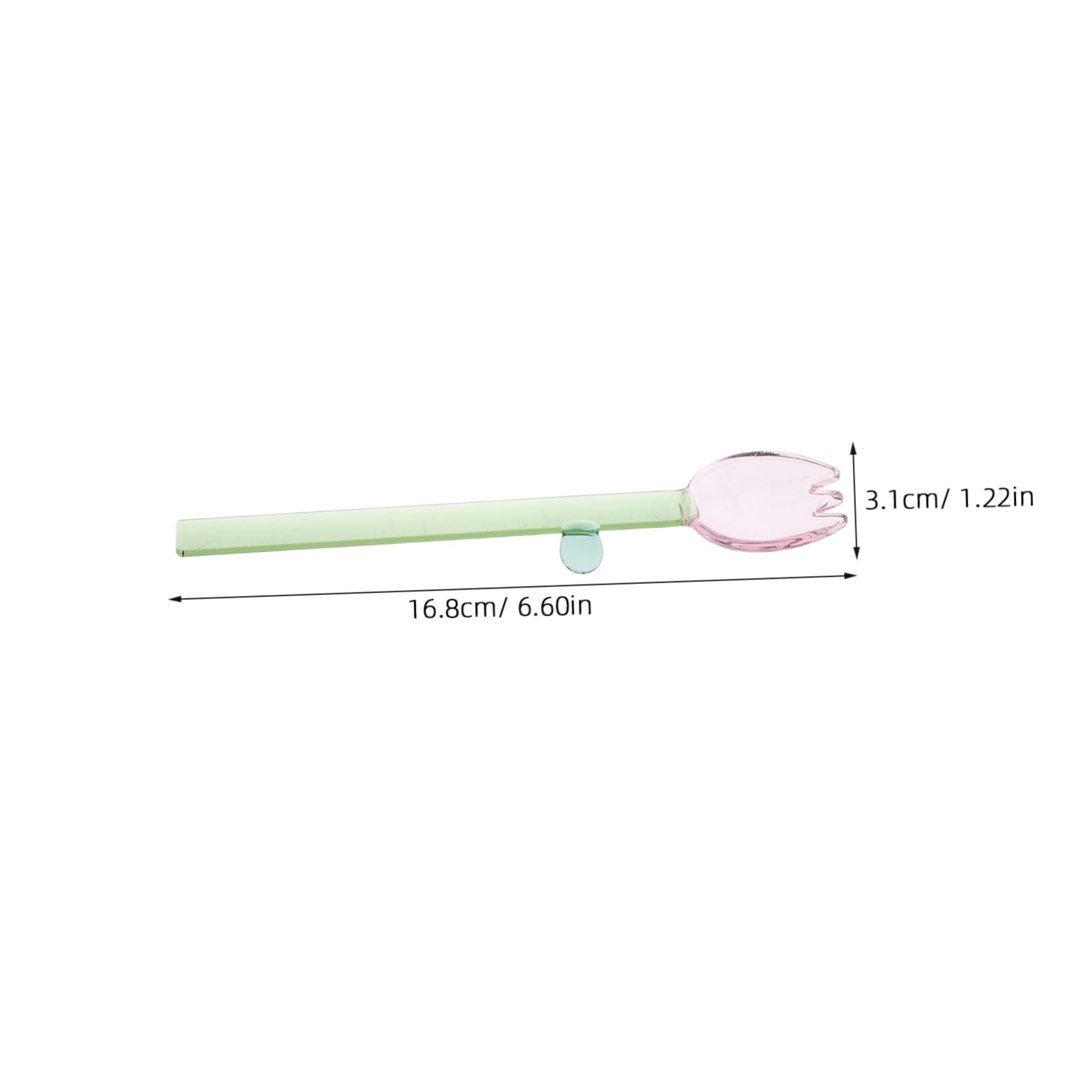 Long Handle Decorative Stirring Spoons for Ice Cream Coffee and Tea for Desserts Home and Settings Pink and Design