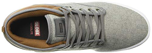 Image of Globe Men's Motley Mid Shoe, Grey Knit /Toffee, 12 Medium US