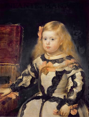 Portrait de la Vierge Marie Marguerite Velazquez affiche moderne 60x90