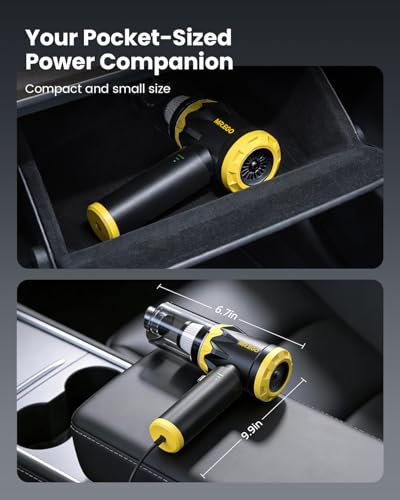Mr.ego V1 Cordless Car Vacuum (USB-C, 22,000Pa, 1 lb) — view 6