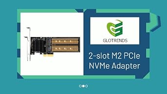 Amazon.com: GLOTRENDS PA20 Dual M.2 NVMe to PCIe 3.0 X4 Adapter