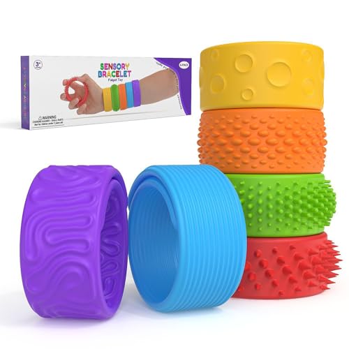 Pulsera De Inquietud Elástica, Pulsera De Juguete Sensorial De Silicona...