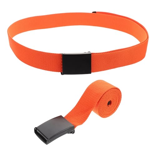 GALPADA 2pcs Men Adjustable Webbing Belt Casual Heavy Duty Waist Belt for Hiking Work and Outdoor Activities Breathable Versatile Design