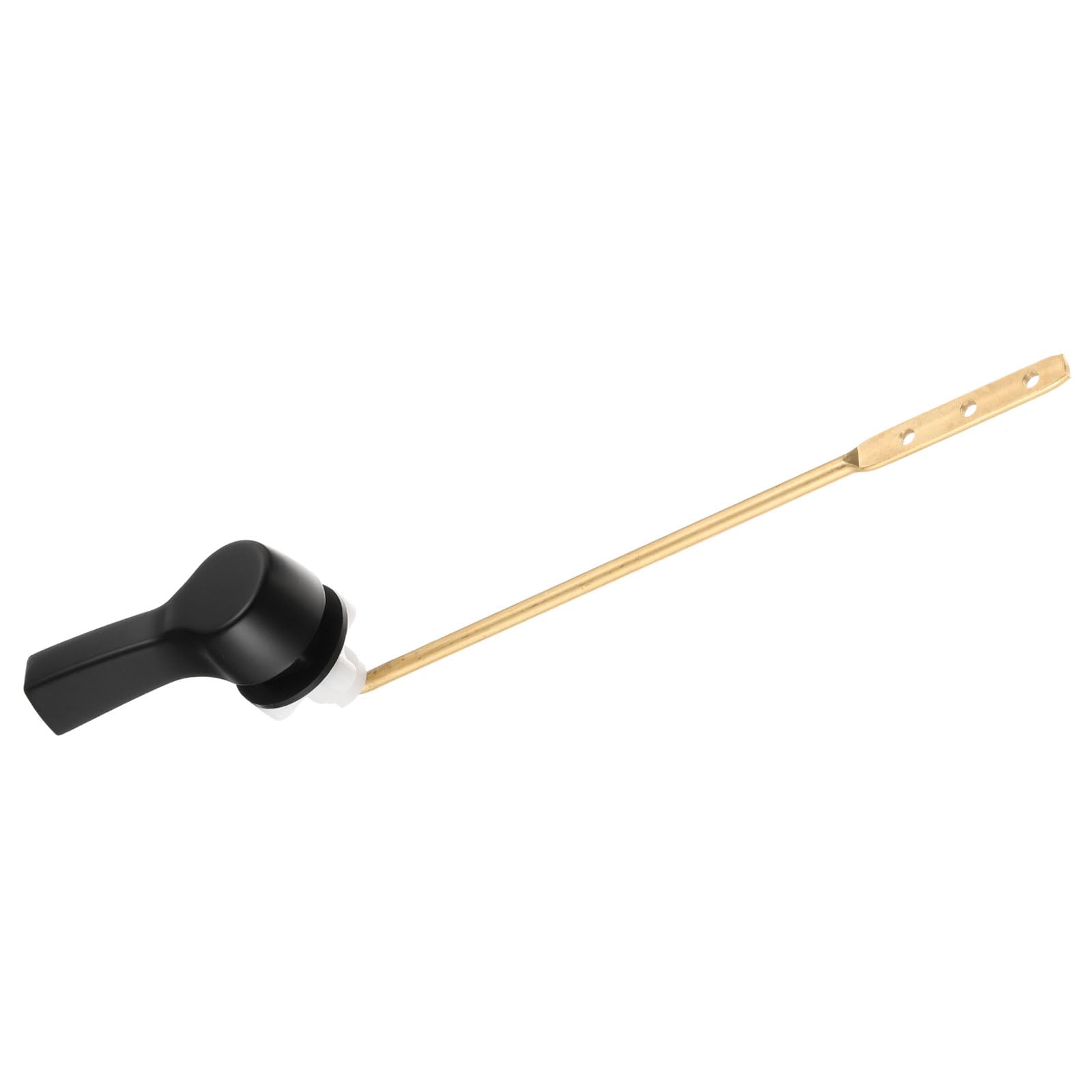 Palanca de viaje para inodoro y kit de repuesto de mango negro con montaje frontal y lateral