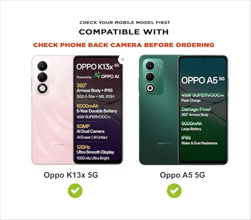 Image of SBMS Silicone Back Cover Case for Oppo A5 5G / Oppo K13x 5G | Soft Micro-Fibre Lining Inside | Magsafe Print On Back Side Camera Protection Bump | Shockproof Case Oppo A5 5G (Black)