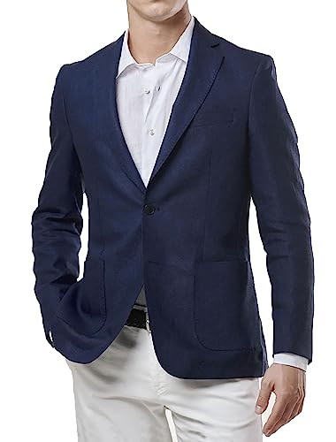 Veste en lin homme blazer italien léger chic costume veste