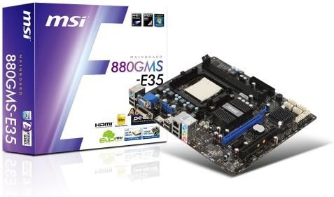 880Gms-E35 Socket Am3 Amd 880G Ddr3 Sata3 A&Gbe Matx Motherboard