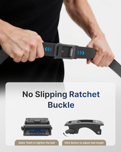 FAIRWIN Ratchet Belt for Men- Tactical Nylon Web Work Golf Belts with Automatic Buckle, Adjustable for Jeans Pants2