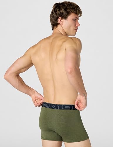 Under Armour Men's Cotton Boxerjock Brief Underwear, 3" Inseam, 3-Pack, Marine Od Green, 4X-Large - image 3