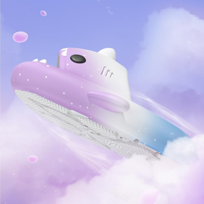 Image of allgala Shark Slides for Women Men and Big Kids Novelty Soft Slippers Open Toe Shark Sandals Cushioned Slides Beach Pool Shower Cruise Slippers with Comfy Cushioned Thick Sole